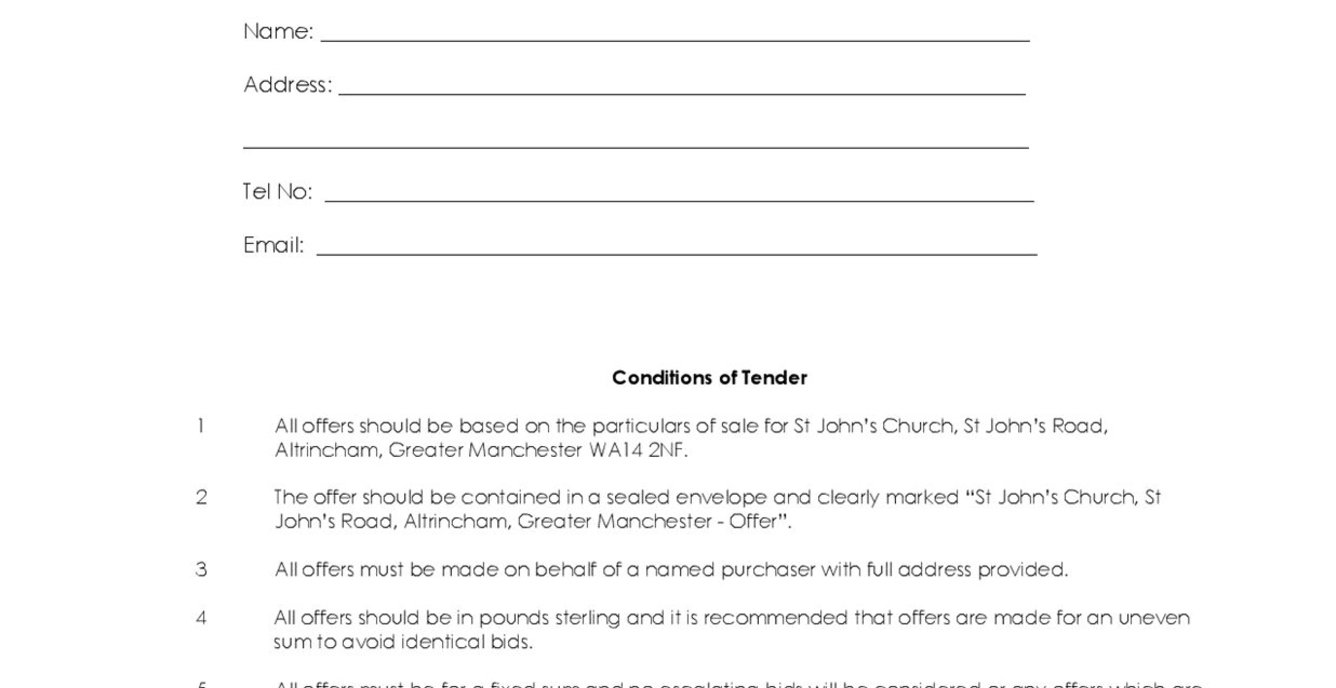 Building Plot for sale in St John's Church, St John's Road, Altrincham