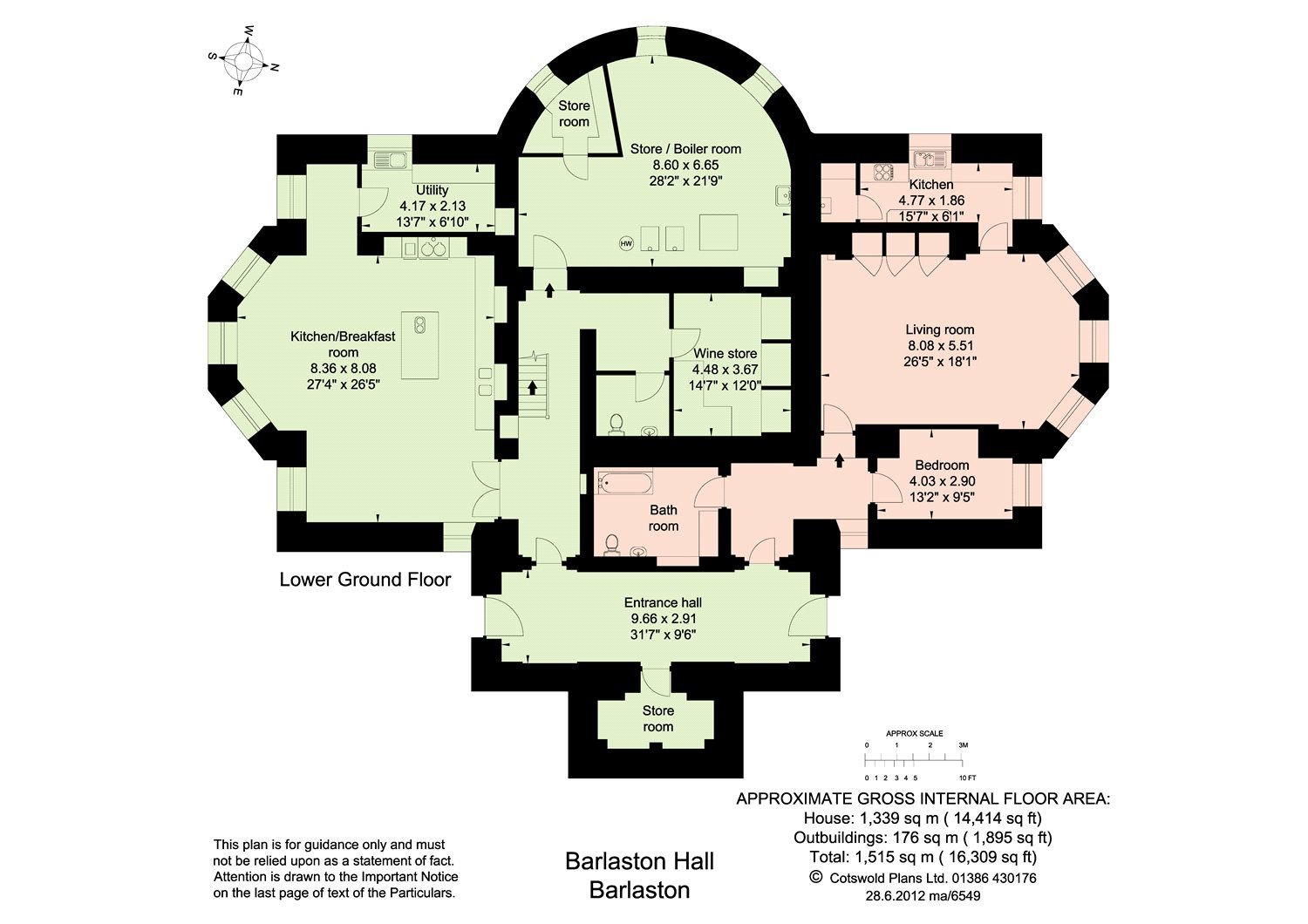 7 bedroom House for sale in Barlaston Hall, Barlaston, Barlaston