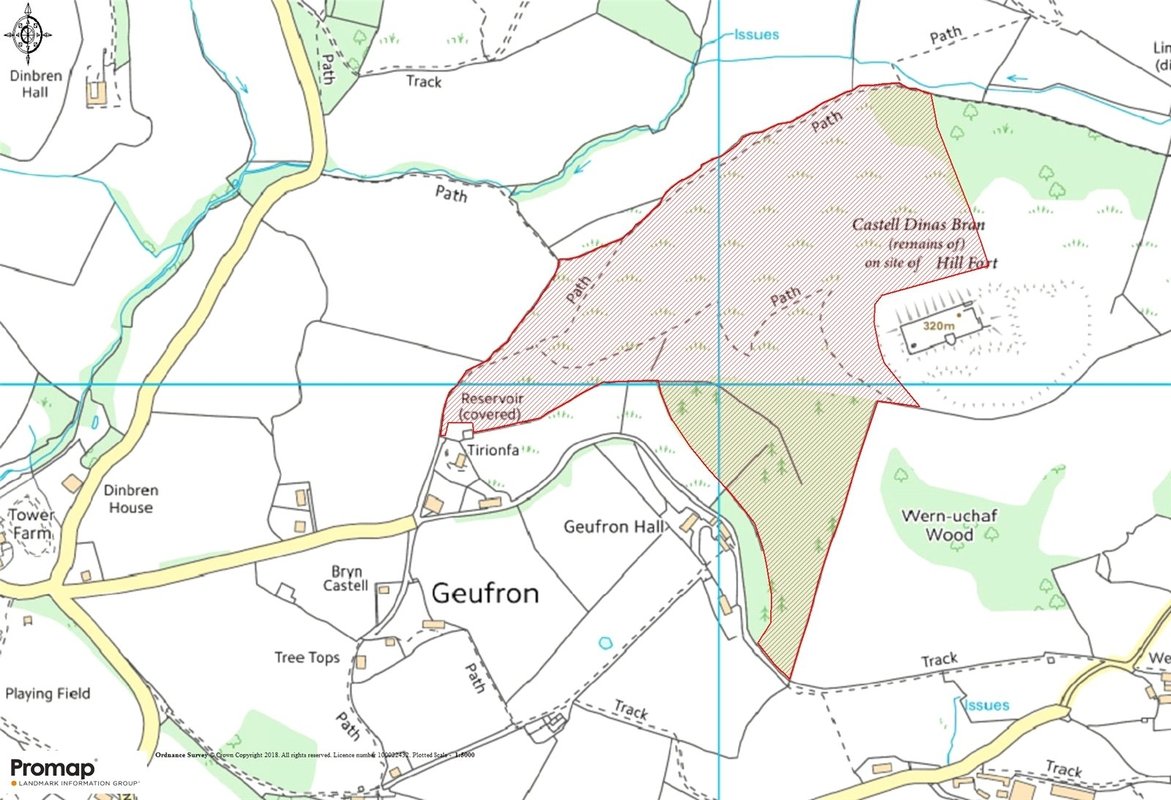 Land for sale in Land at Castell Dinas Bran, Geufron, Llangollen