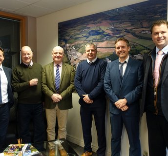 Mp visits new units fisher german banner